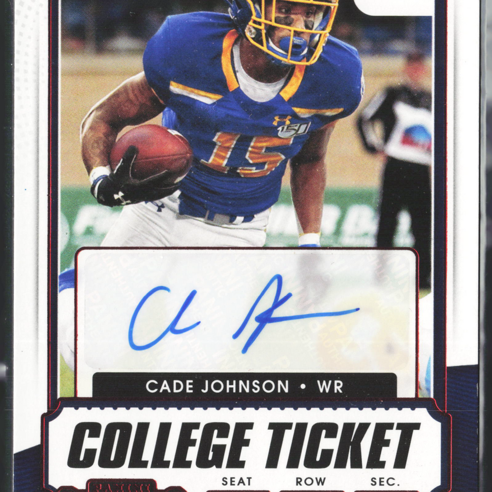 2021 Panini Contenders Draft Picks Cade Johnson #319