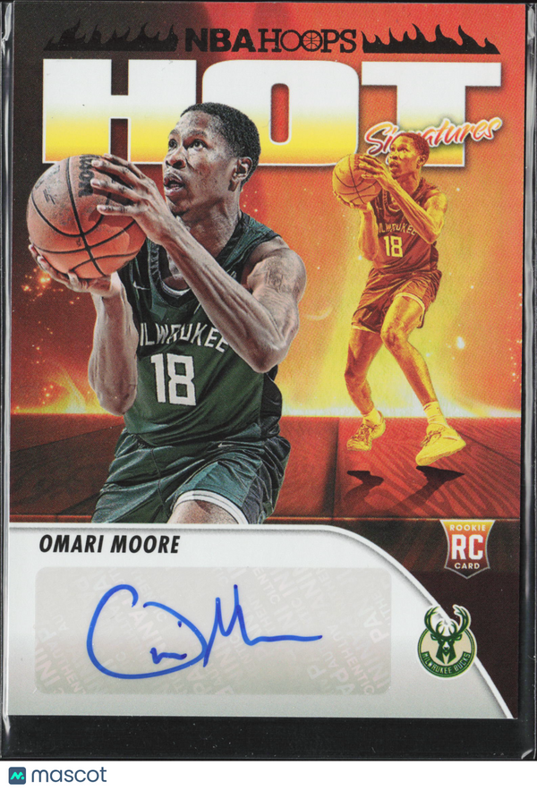 2023 Panini Hoops Hot Signatures Rookies Omari Moore #HSR-OMM