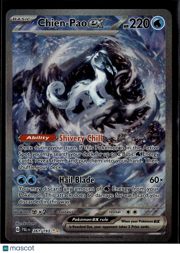2023 Paldea Evolved Chien-Pao EX #261/193