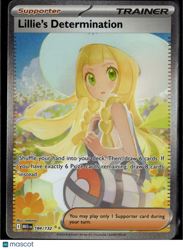 2025 Mega Evolution Lillie's Determination #184/132 FA