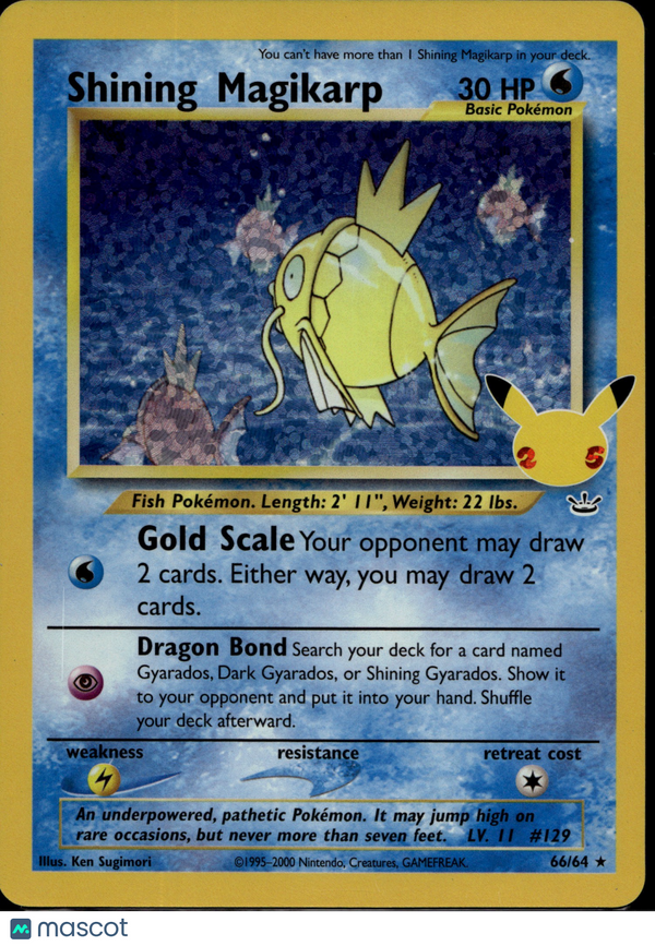 2000 Celebrations Shining Magikarp #66/64