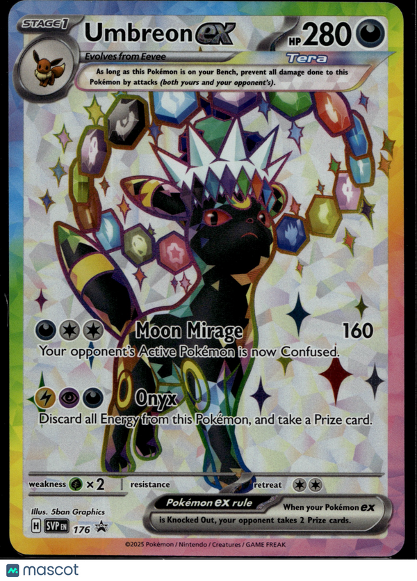 2025 Pokemon SVP Promo Umbreon EX #176/66 RR