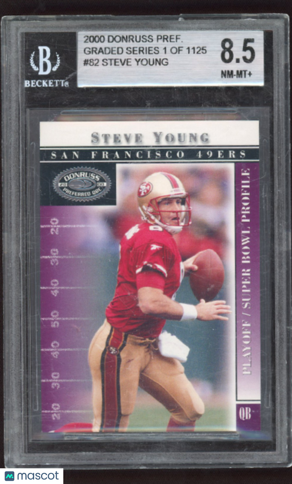 2000 Donruss Preferred Steve Young #82 BGS 8.5
