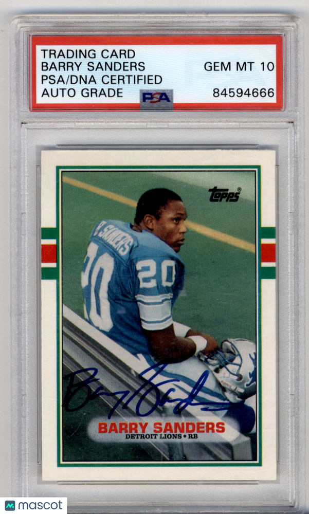 Barry Sanders PSA A