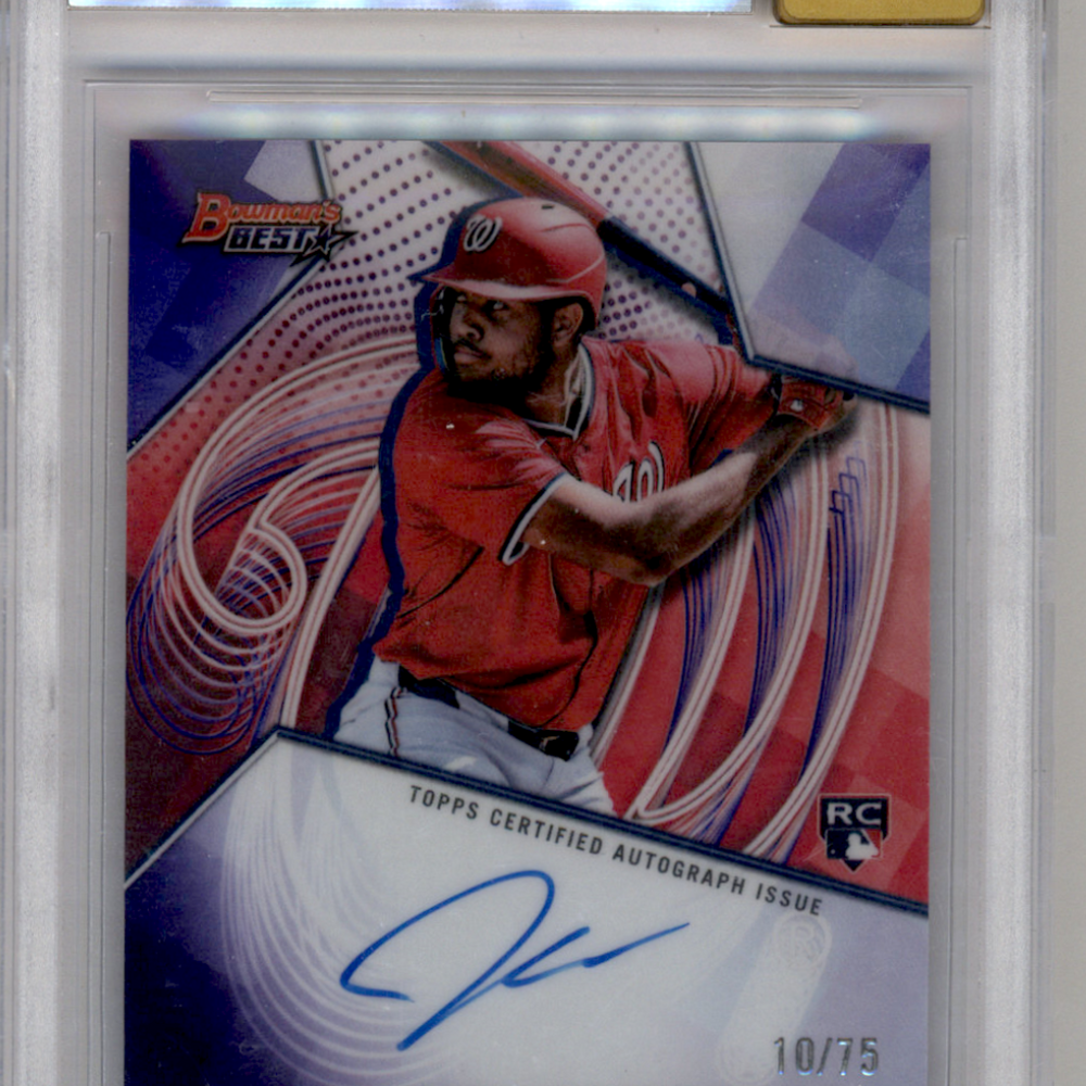 2025 Bowman's Best Best of '25 Auto Purple Refractors James Wood #B25JW BGS 9