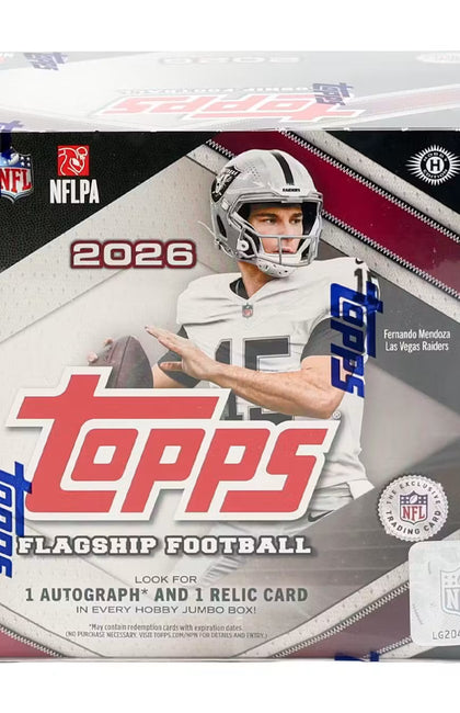 2026 Topps Flagship Football Hobby Jumbo Box (Presell)