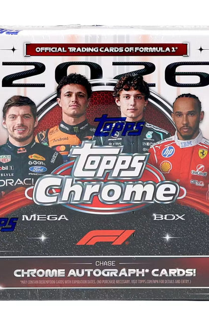 2026 Topps Chrome F1 Formula 1 Mega Box