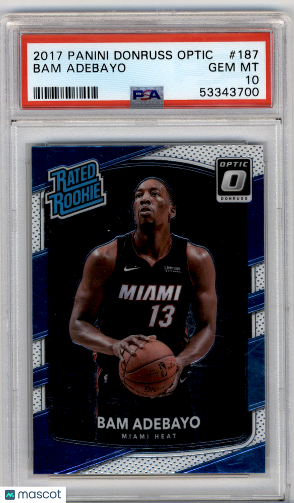 2017 Panini Donruss Optic Bam Adebayo #187 PSA 10