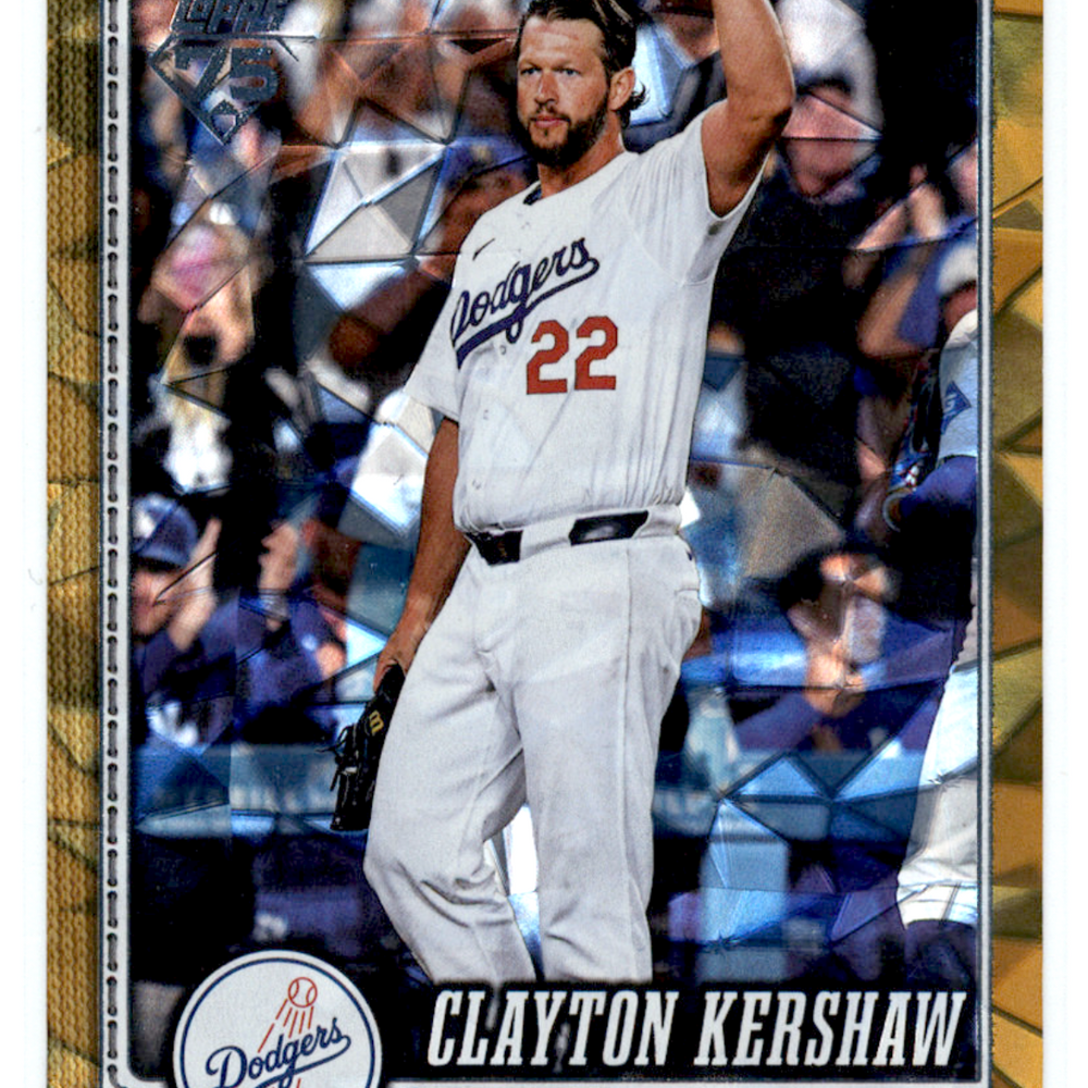 2026 Topps Series 1 Clayton Kershaw Gold Diamante Foil /50 Dodgers