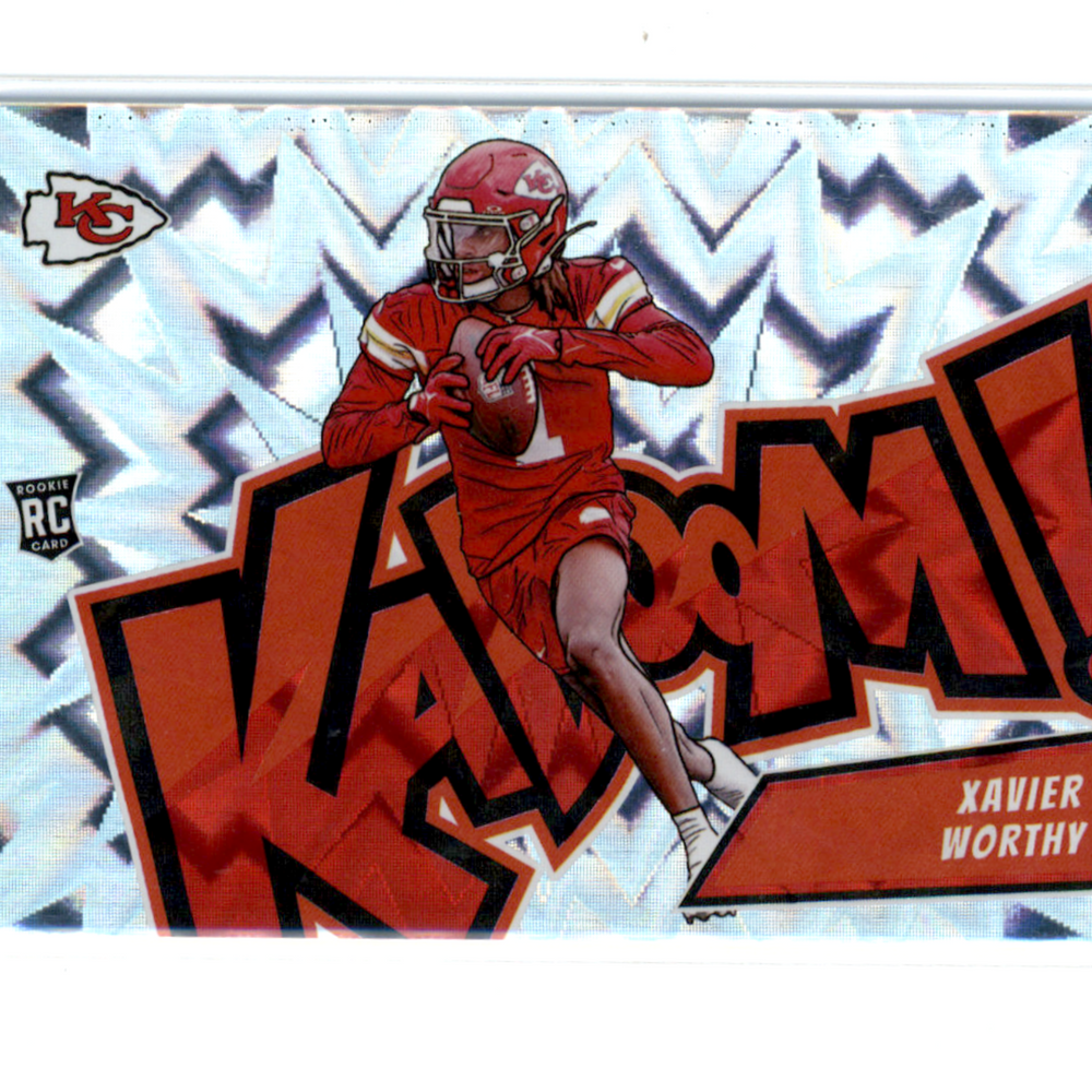 2024 Panini Absolute Football Xavier Worthy #12 Kaboom!