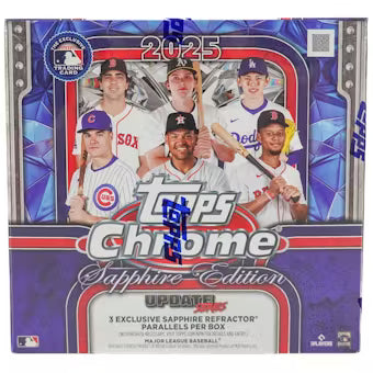 2025 Topps Chrome Update Series Baseball Sapphire Edition Box