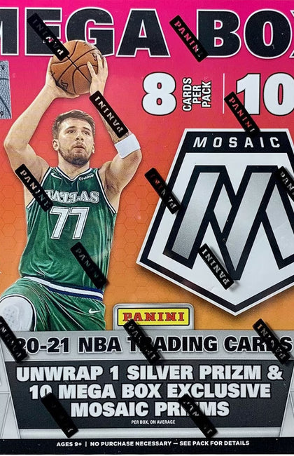 2020-21 Panini Mosaic NBA Basketball Mega Box Reactive Blue