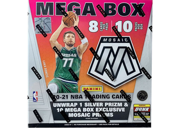 2020-21 Panini Mosaic NBA Basketball Mega Box Reactive Blue