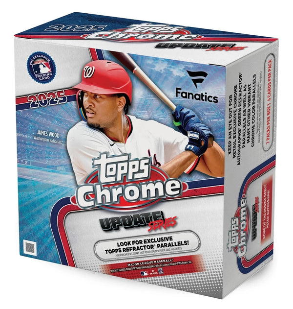 2025 Topps Chrome Update Series Baseball Mega Box Fanatics