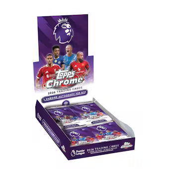 2026 Topps Chrome Premier League EPL Soccer Hobby Box
