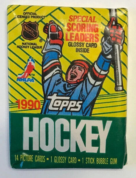 1990 TOPPS NHL Hockey Wax Box Sealed Pack