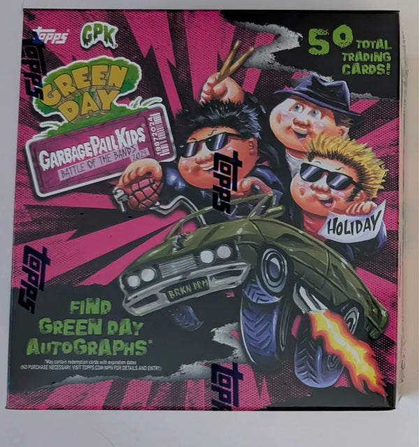 2024 TOPPS GARBAGE PAIL KIDS BATTLE OF THE BANDS GREEN DAY HOBBY BOX
