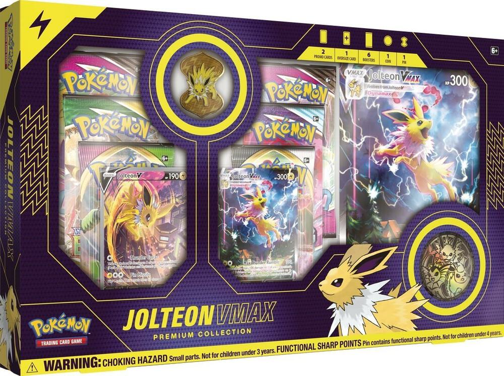 Pokemon TCG Jolteon VMAX Premium Collection Box New Factory Sealed