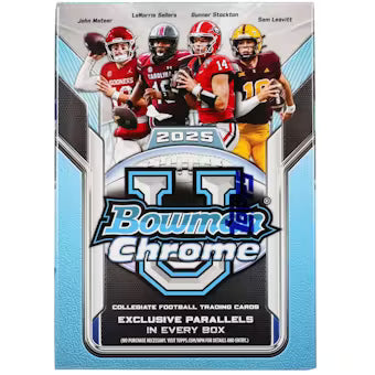 2025 Bowman University Chrome Football Blaster Box