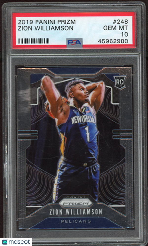 2019 Panini Prizm Zion Williamson #248 PSA 10