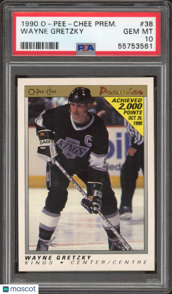 1990 O-Pee-Chee Premier Wayne Gretzky #38 PSA 10