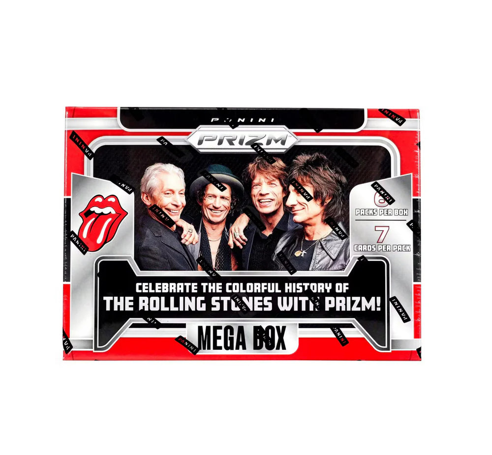 2025 Panini Prizm The Rolling Stones Trading Card Box (Hobby Mega Box)