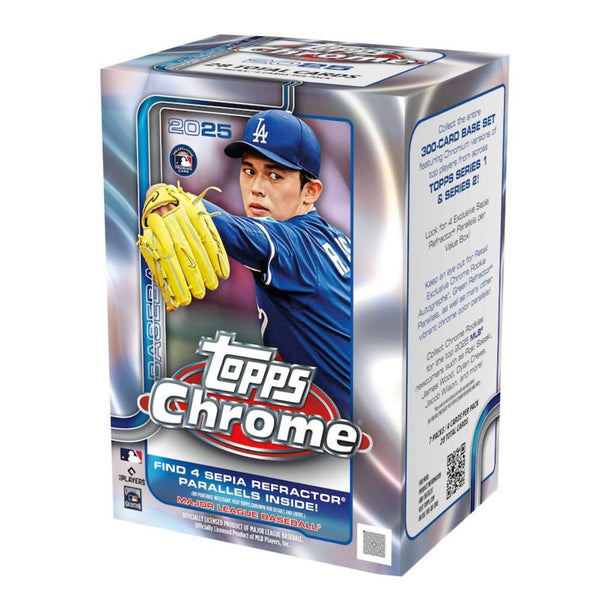2025 Topps Chrome Baseball 7-Pack Blaster Box