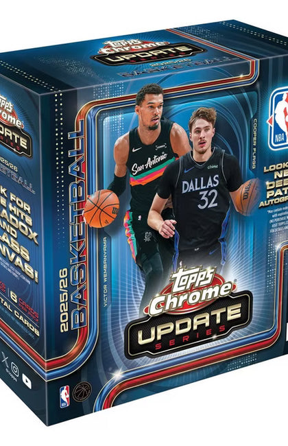 2026 Topps Chrome Updates NBA Basketball Mega Box
