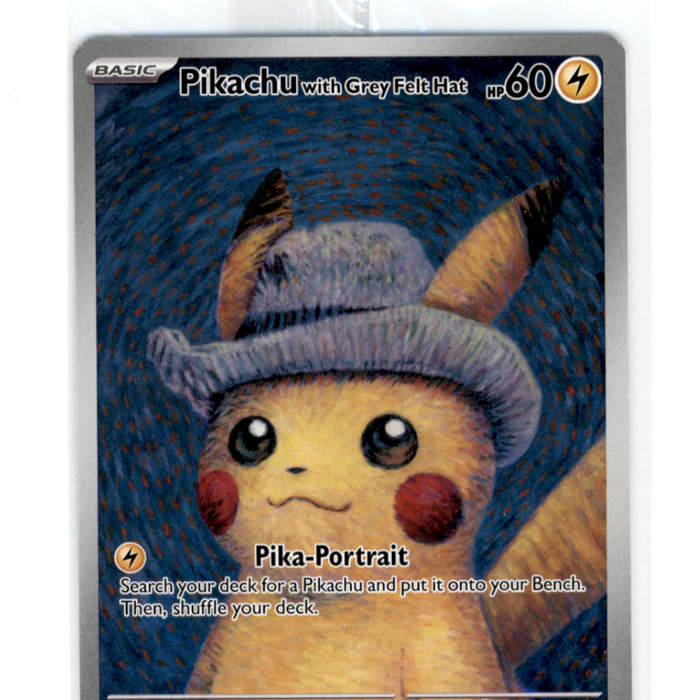 2023 Scarlet & Violet Pikachu With Grey Felt Hat #SVP EN 085 FA SEALED