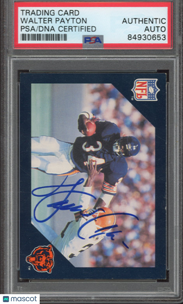 Walter Payton PSA A