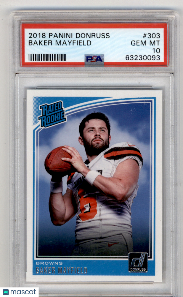 2018 Panini Donruss Baker Mayfield #303 PSA 10