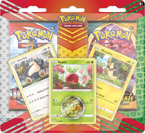 Pokemon SWSH 2 Pack Blister [Snorlax, Morpeko & Applin Cards]