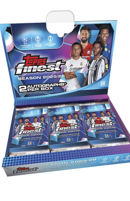 2025/26 Topps UEFA Club Competitions Finest Soccer Hobby Box (Presell)