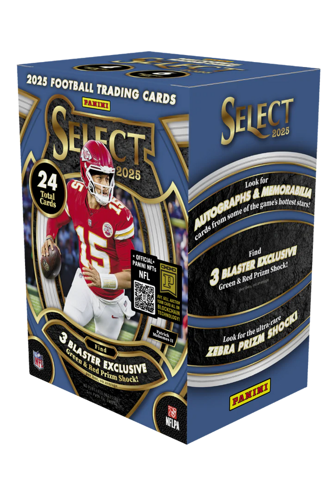 2025 Panini Select Football Hobby Blaster Box (Green & Red Prizm)