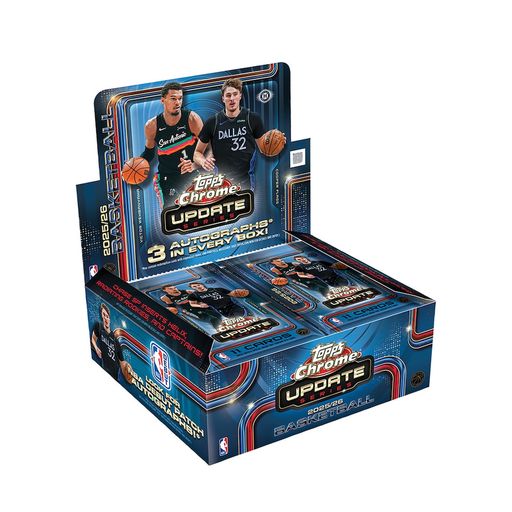 2025/26 Topps Chrome Updates Basketball Factory Sealed Hobby Jumbo Box