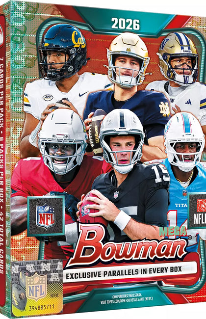 Topps 2026 Bowman Football Mega Box