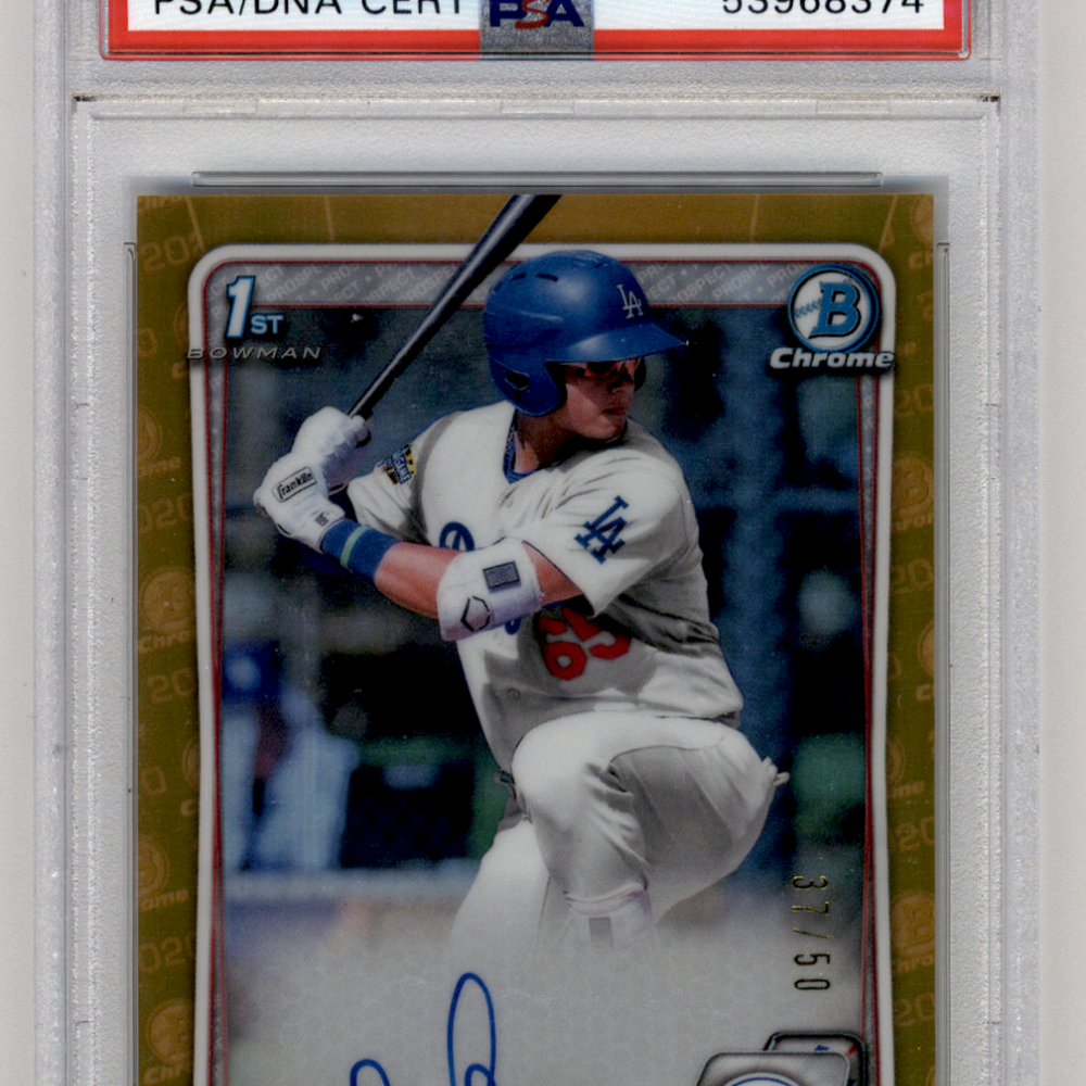 2020 Bowman Chrome Prosp. Auto Andy Pages #CPAAP Pros. Auto Gold Refractor PSA 9