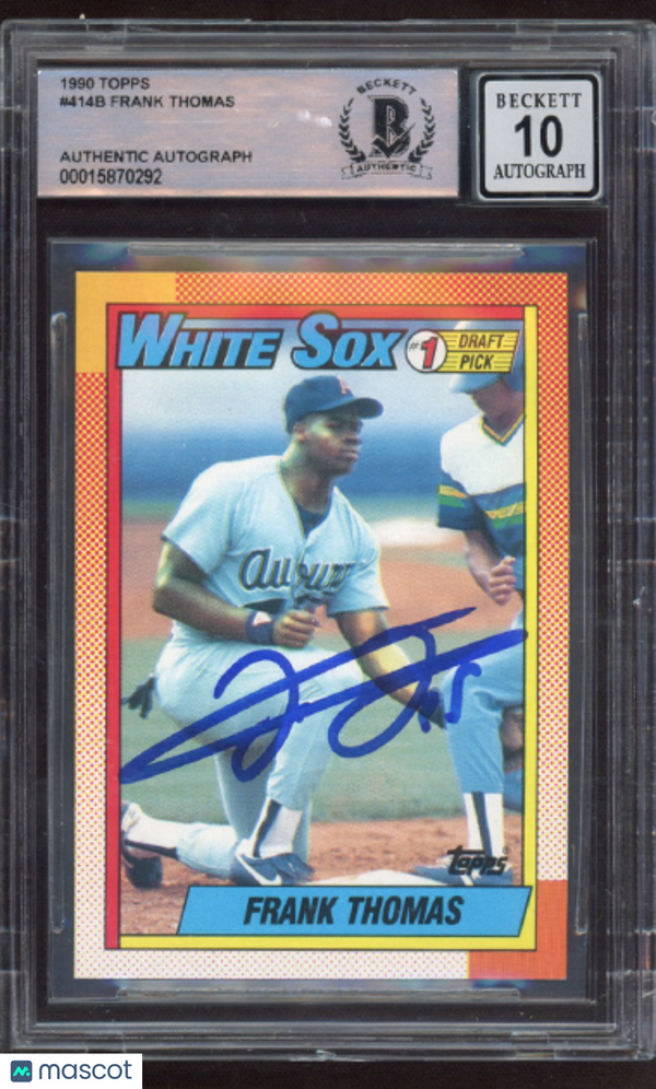1990 Topps Frank Thomas #414B BGS Authentic