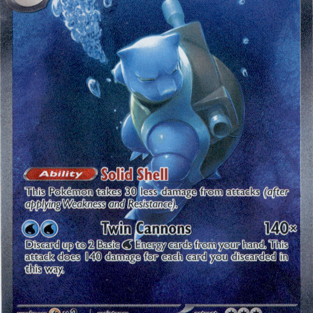 2023 Scarlet & Violet 151 Blastoise EX #200/165 SAR