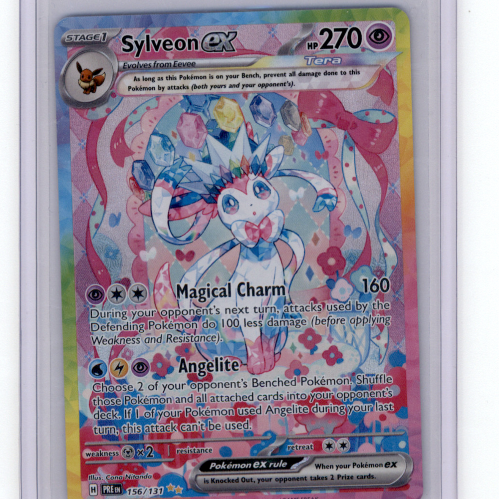 2025 Prismatic Evolutions Sylveon EX #156/131 SAR NM