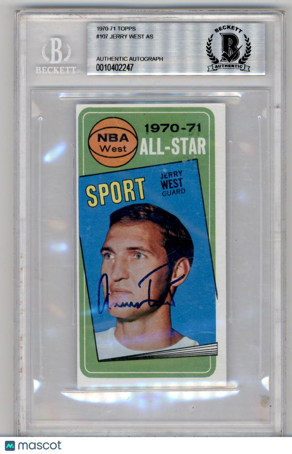 1970 Topps Jerry West AS #107 BVG 0