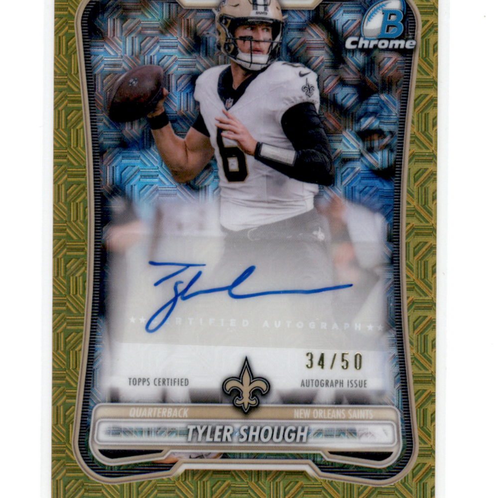 2026 Bowman Chrome Football Tyler Shough #BCA-TSH Gold