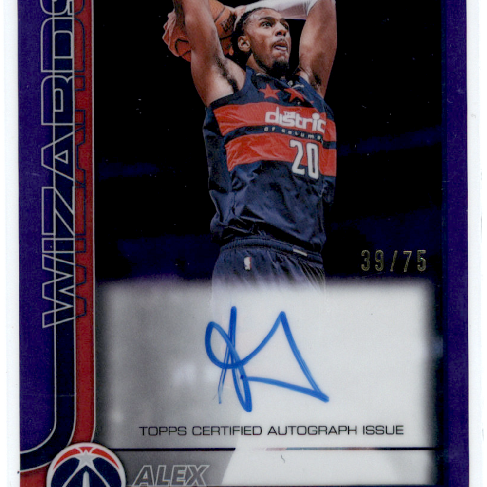 2026 Topps Chrome Updates Basketball Alex Sarr #TCA-AS Purple