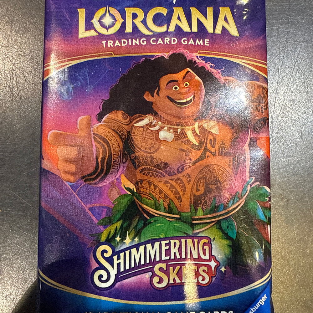 Disney Lorcana shimmering skies booster pack
