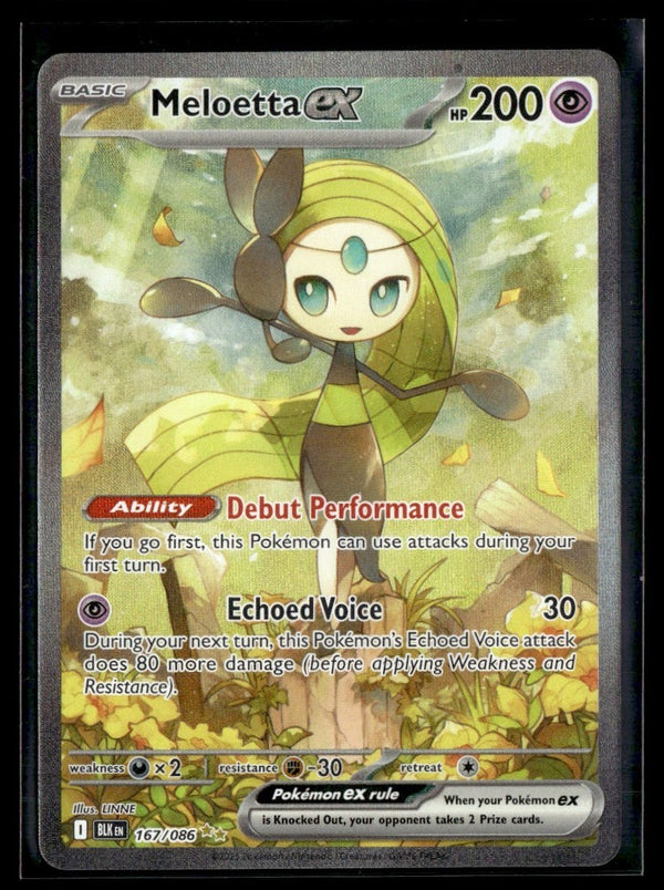 2025 Pokemon Black Bolt Meloetta ex #167/086