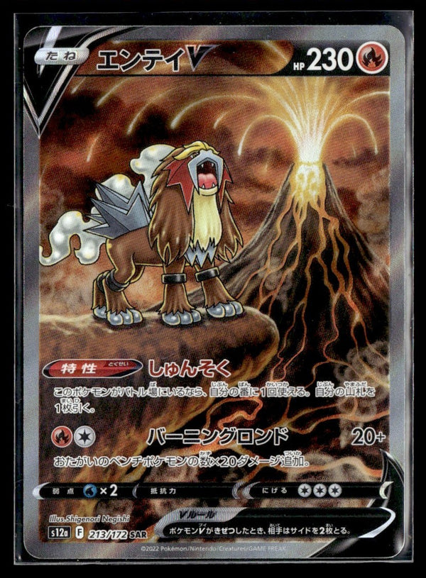 2022 Pokemon Japanese Vstar Universe Entei V #213/172