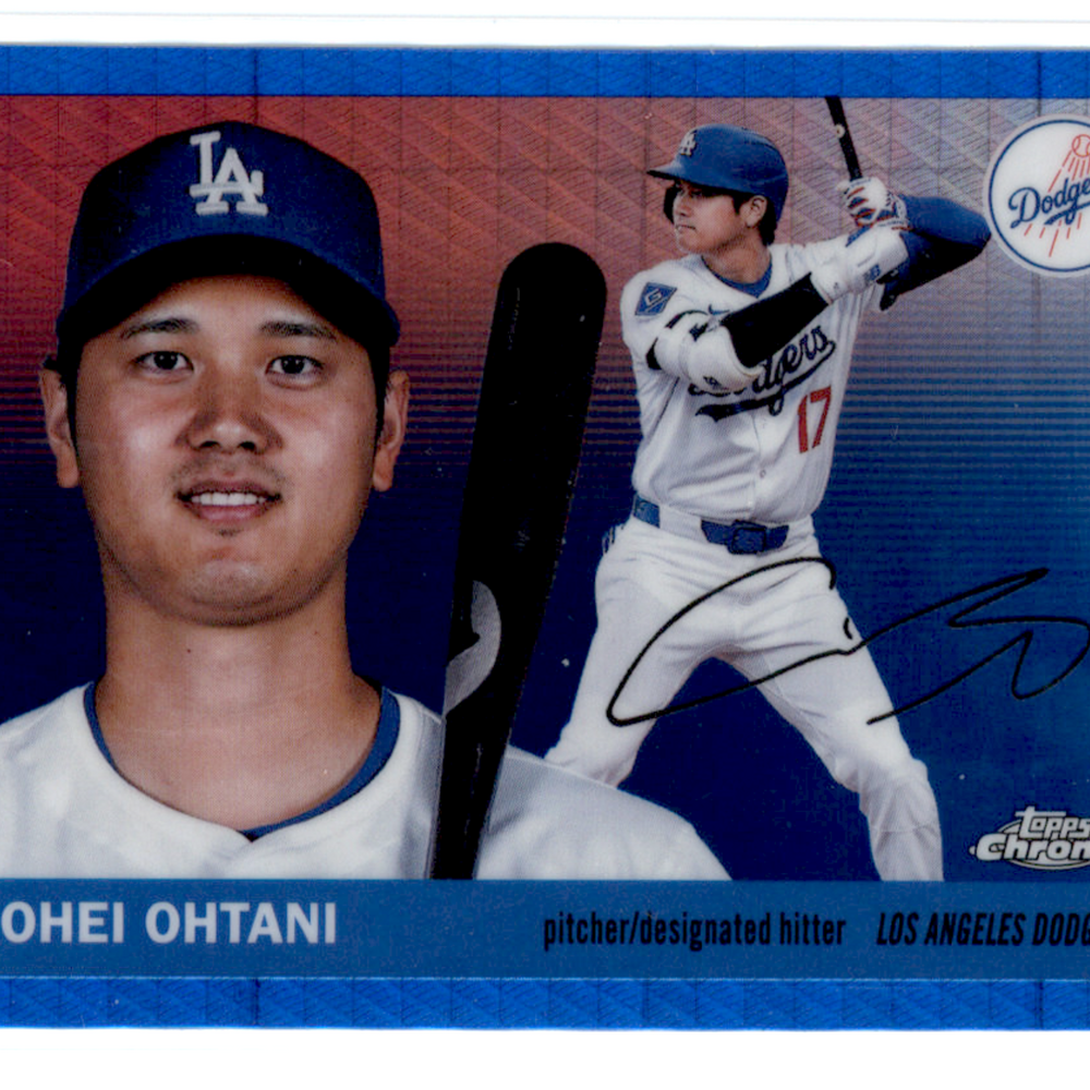 2025 Topps Chrome Platinum Shohei Ohtani #17 Blue Prism Refractor