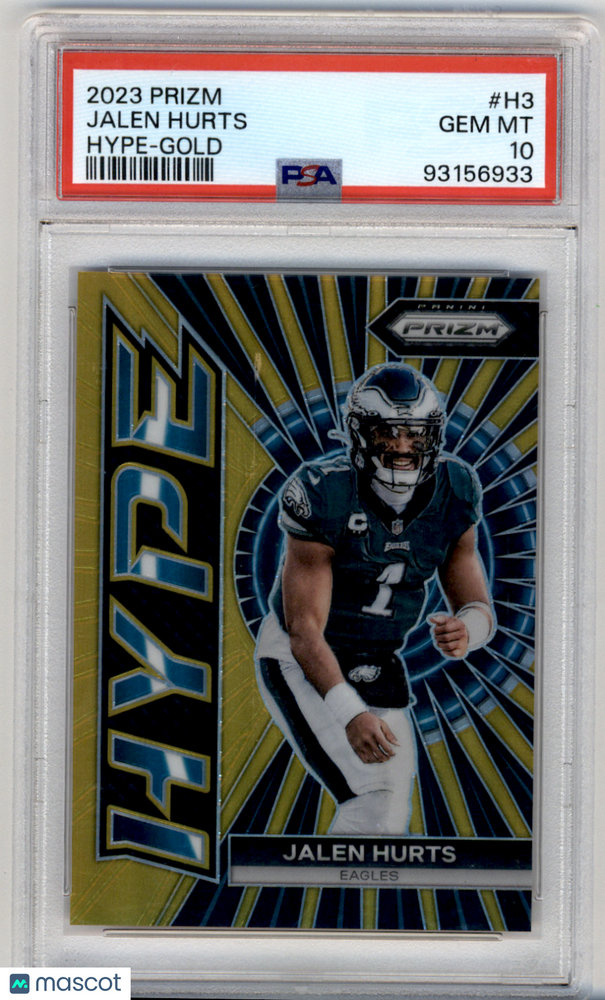 2023 Panini Prizm Hype Jalen Hurts #H3 Gold PSA 10