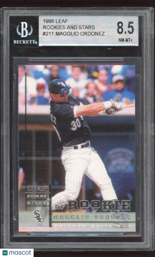 1998 Leaf Rookies and Stars Magglio Ordonez SP #211 BGS 8.5
