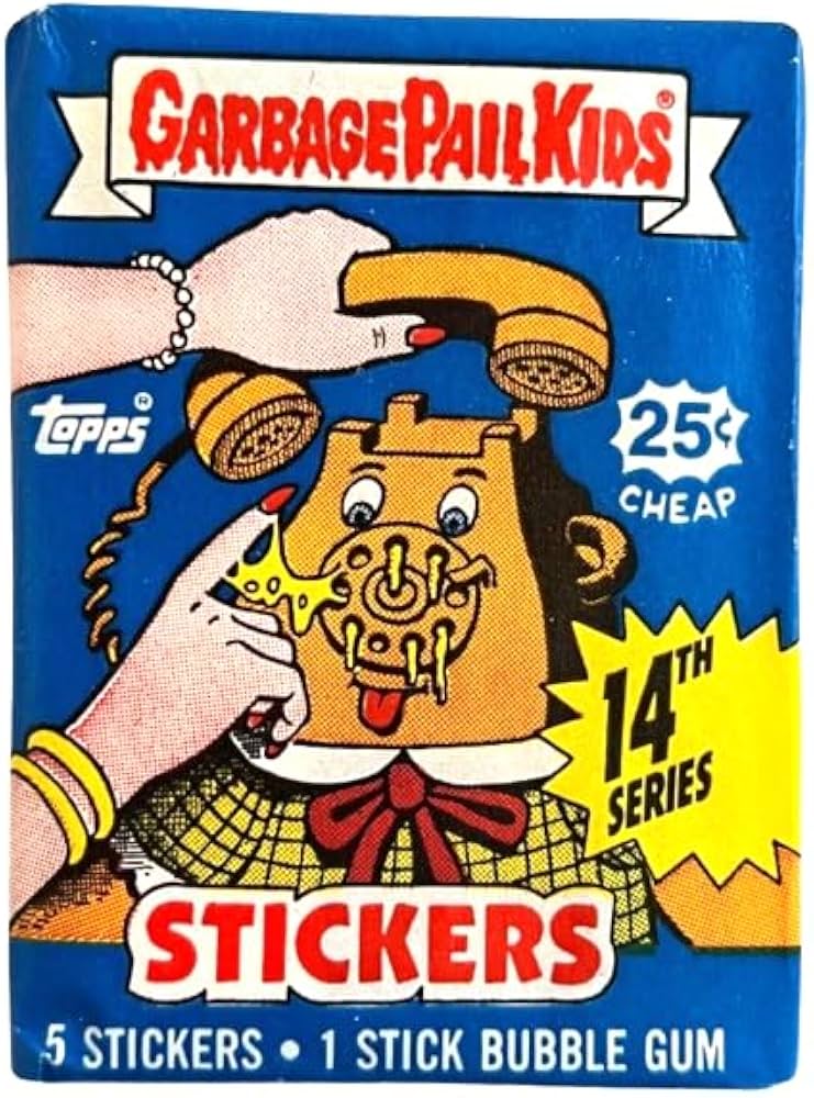 Topps Garbage Pail Kids Series 14 Sealed Sticker Pack 1988 PARODY